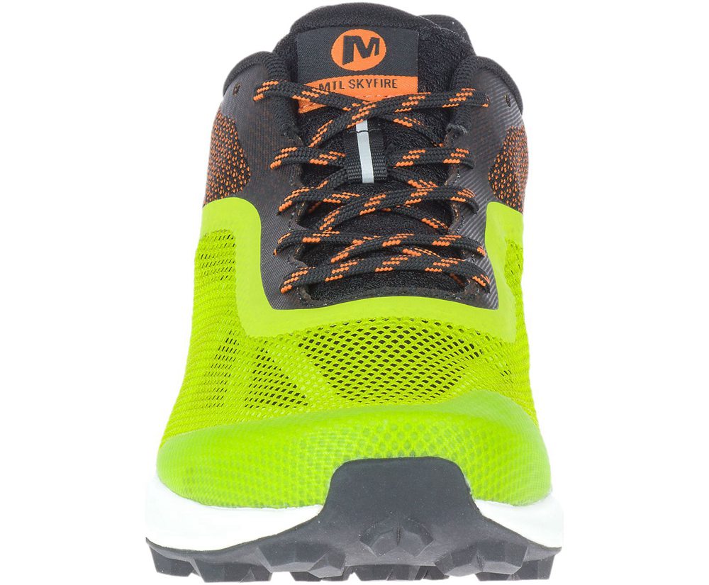 Buty Sportowe Merrell Męskie Zielone/Pomarańczowe - Mtl Skyfire - 823916-QSR